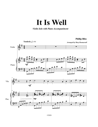 It Is Well (arr. Mary Rounsavall)