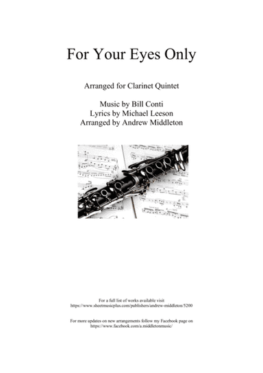 For Your Eyes Only (arr. Andrew Middleton)