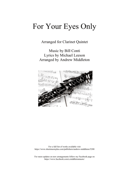 For Your Eyes Only (arr. Andrew Middleton)