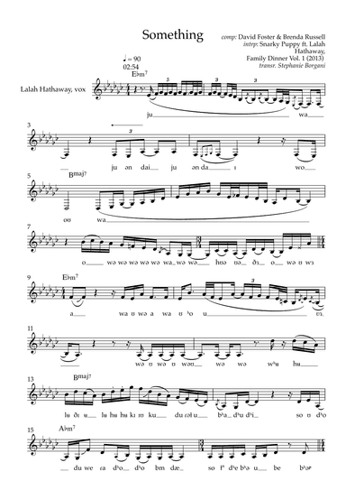 Somethin' (arr. Essbê Music)