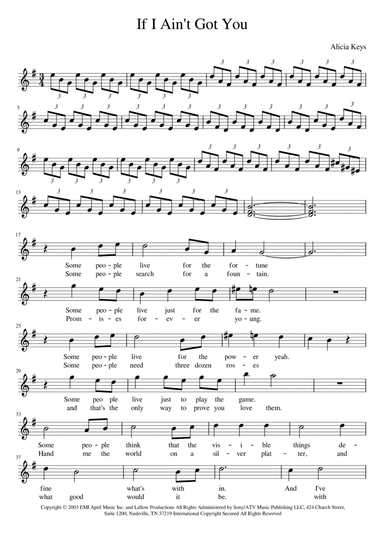 If I Ain't Got You (arr. Manuela Cabral)