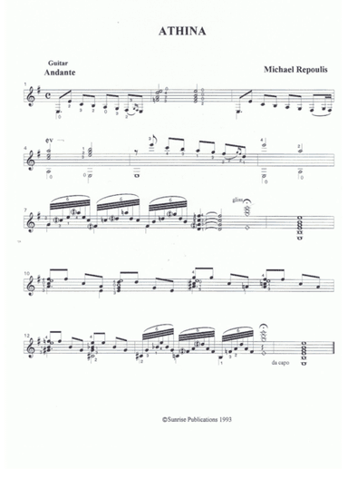 Athina for Classical Guitar