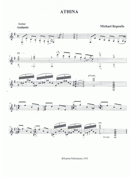 Athina for Classical Guitar