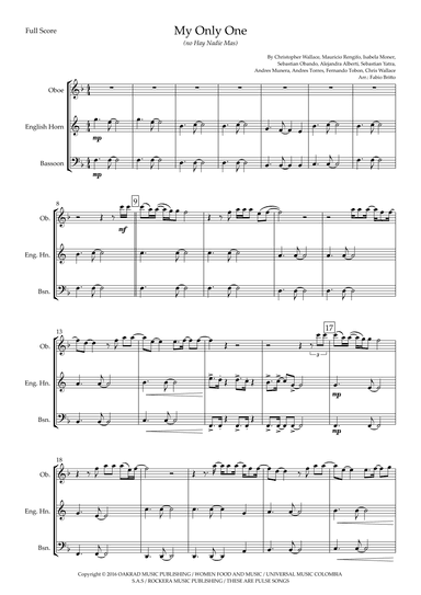 My Only One (no Hay Nadie Mas) (arr. Ottirb Sage)