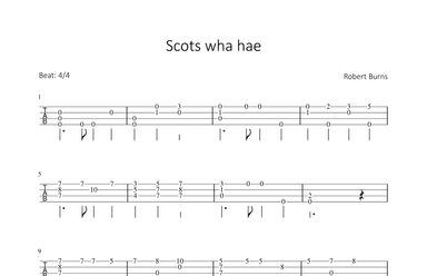 Scots wha hae (arr. Bettina Schipp)