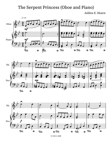 The Serpent Princess (For Oboe)