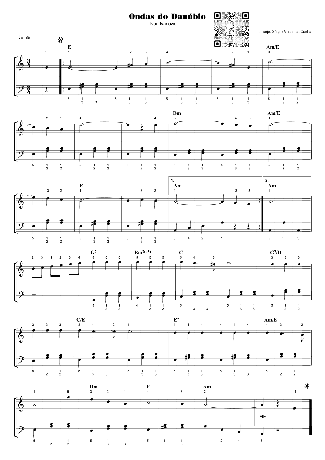 Ondas do Danúbio - (10 pequenas valsas) (arr. Sérgio Matias da Cunha)