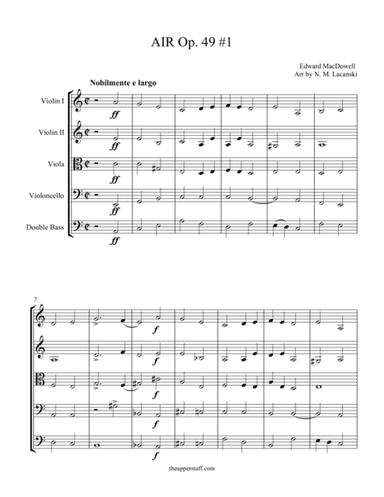 Air Op. 49 #1 (arr. Nick Lacanski)