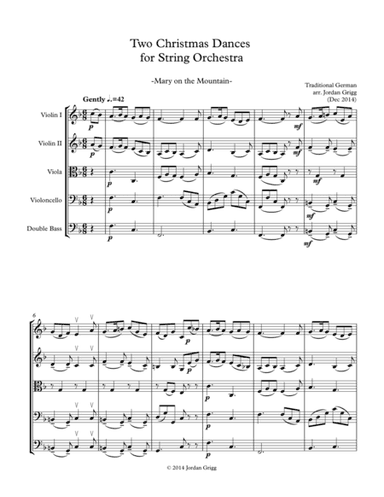 Two Christmas Dances for String Orchestra (arr. Jordan Grigg)