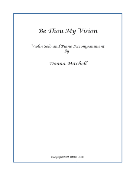 Be thou My Vision (arr. Donna Mitchell)