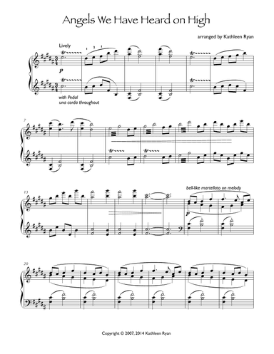 Angels We Have Heard on High (arr. Kathleen Ryan)
