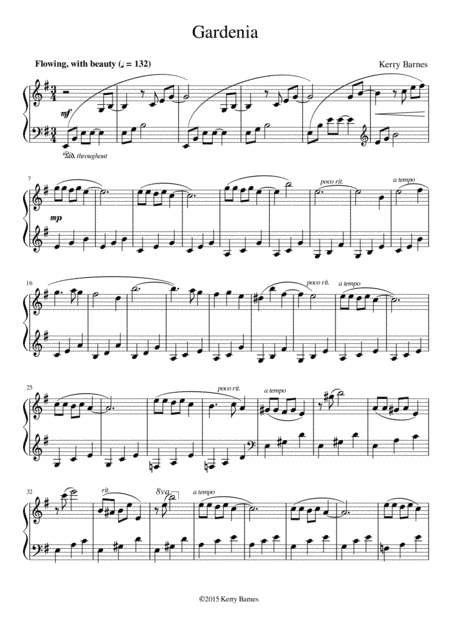 "GARDENIA" Piano Solo