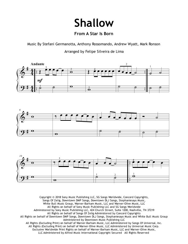Shallow (arr. Felipe Silveira de Lima)