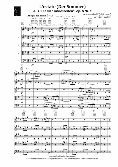 Allegro non troppo (arr. Gert Th. Walter)