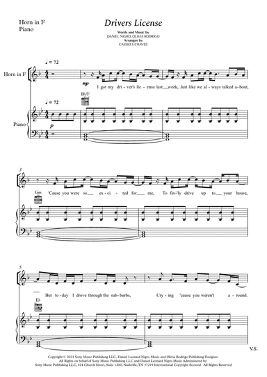 Drivers License (arr. Cássio Silva Chaves)