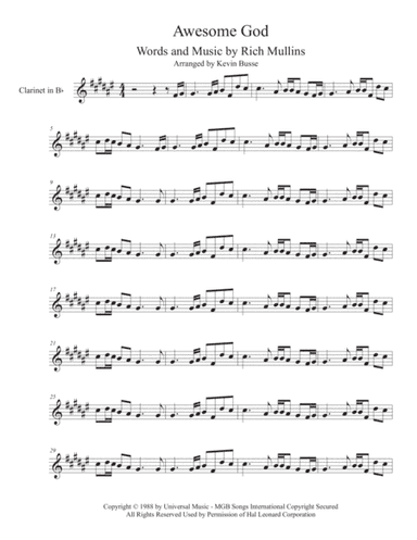 Awesome God (arr. Kevin Busse)