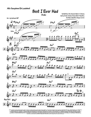 Best I Ever Had (arr. Katsumi WF)