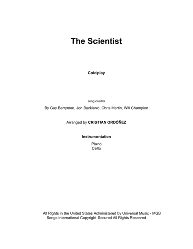 The Scientist (arr. Cristian Ordoñez)