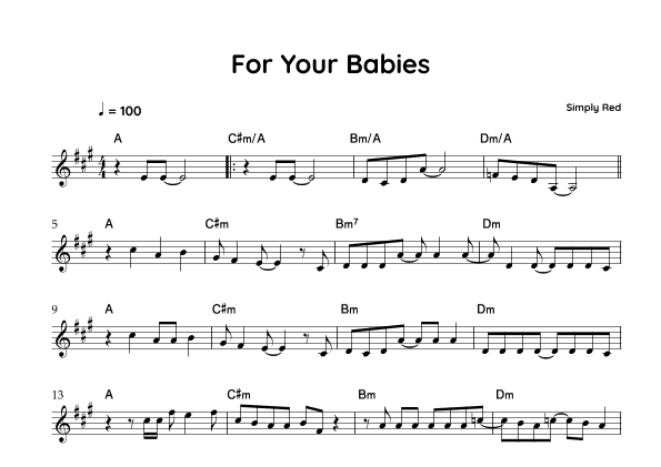 For Your Babies (arr. Paulo César Bezerra Vitor)