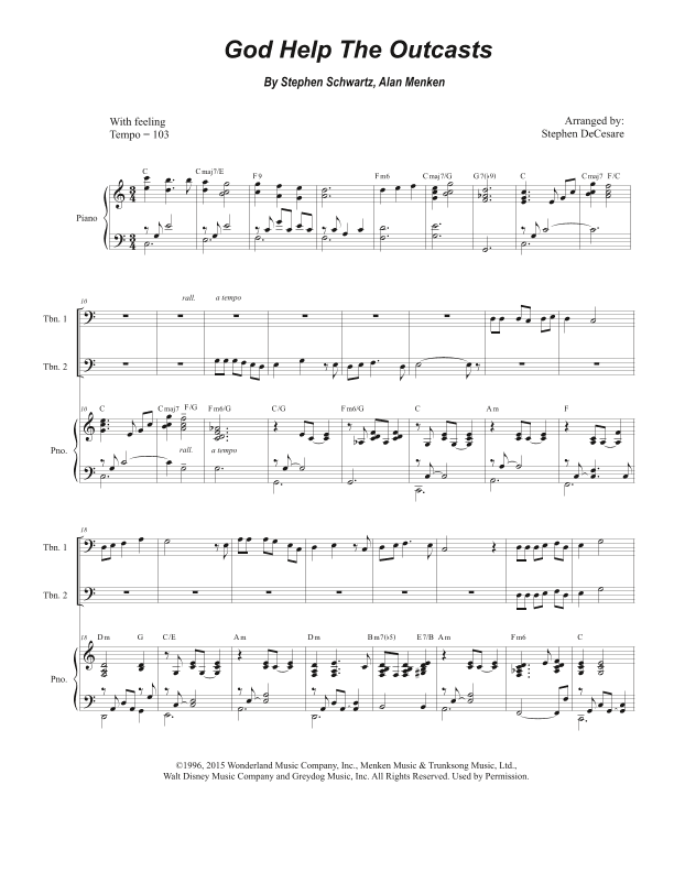 God Help The Outcasts (arr. Stephen DeCesare)