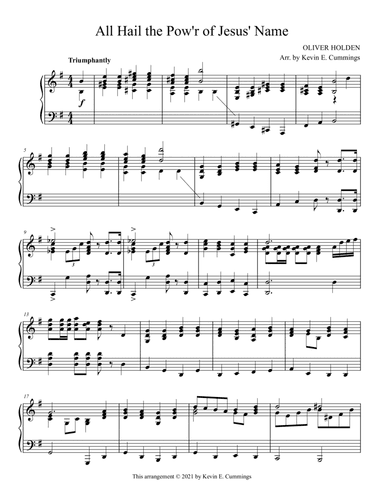 All Hail the Pow'r of Jesus' Name (arr. Kevin Cummings)