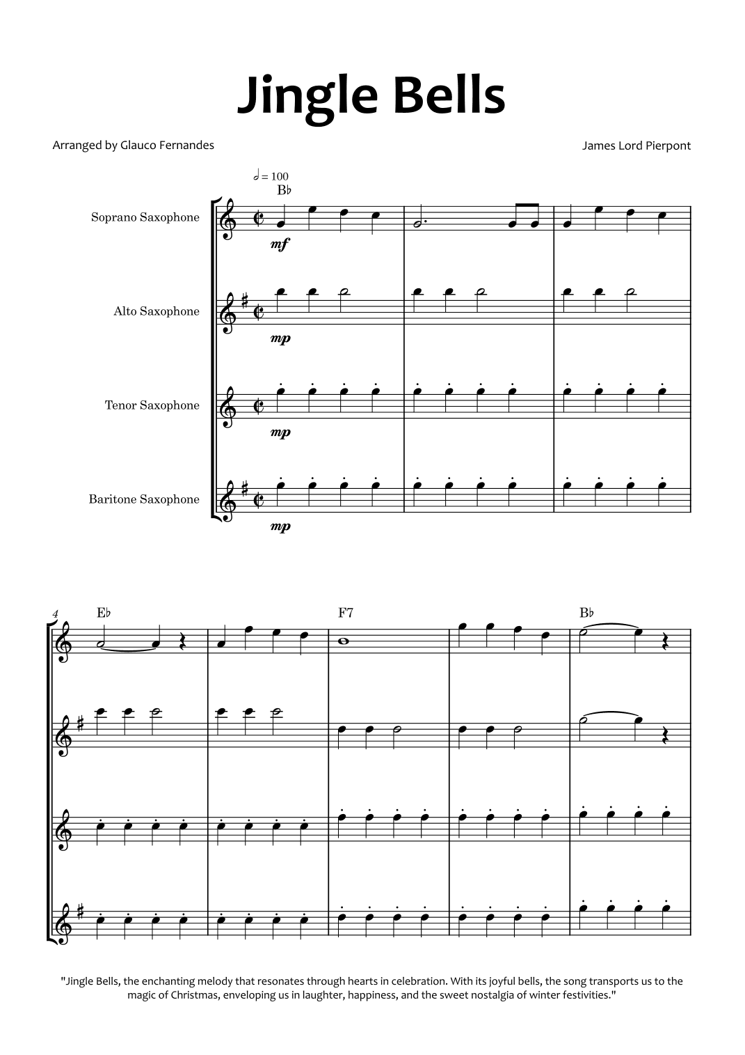 Jingle Bells (arr. Glauco Fernandes)