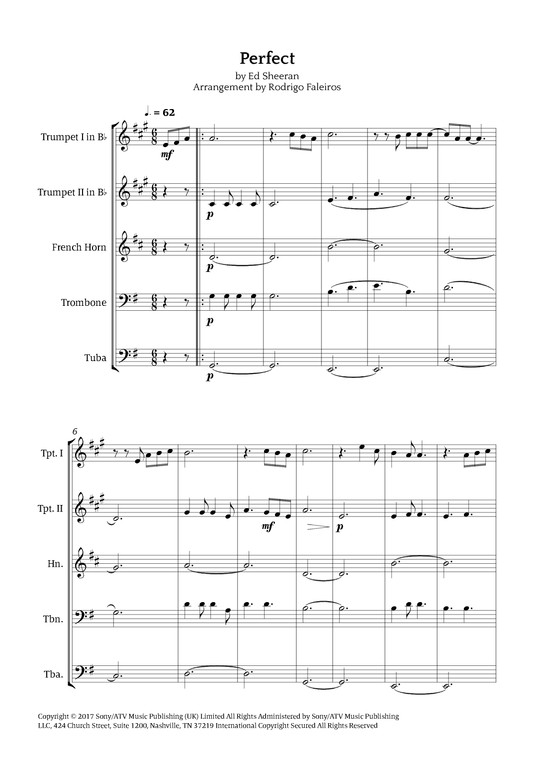 Perfect (arr. Rodrigo Faleiros)