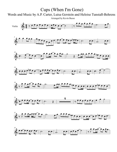 Cups (When I'm Gone) (arr. Kevin Busse)