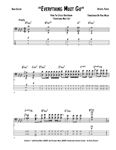Everything Must Go (arr. Accubass)