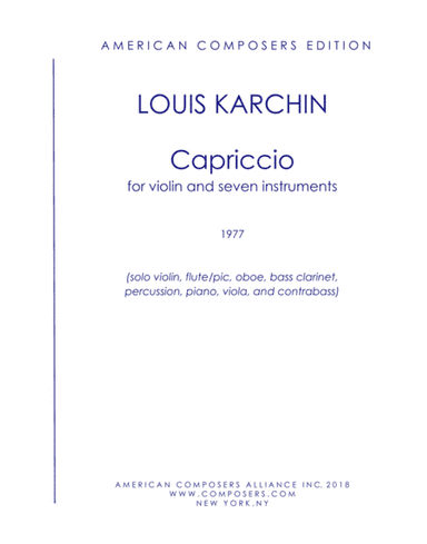 [Karchin] Capriccio