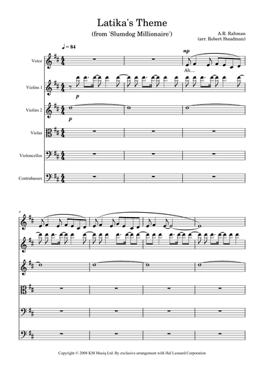 Latika's Theme (arr. Robert Steadman)