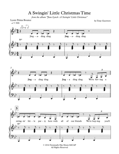 A Swingin' Little Christmas Time - PIANO/VOCAL