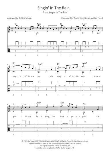 Singin' In The Rain (arr. Bettina Schipp)