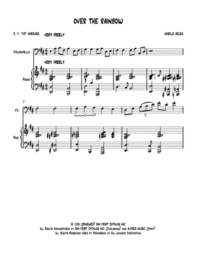 Over The Rainbow (from The Wizard Of Oz) (arr. Nick Lacanski)