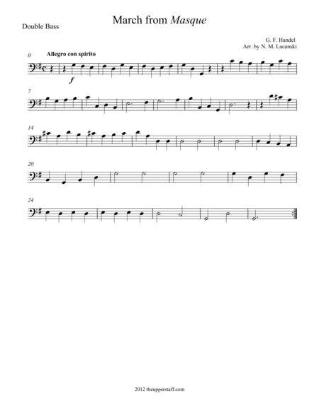 March from Masque (arr. Nick Lacanski)