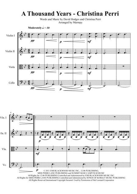 A Thousand Years (arr. Marmpy)