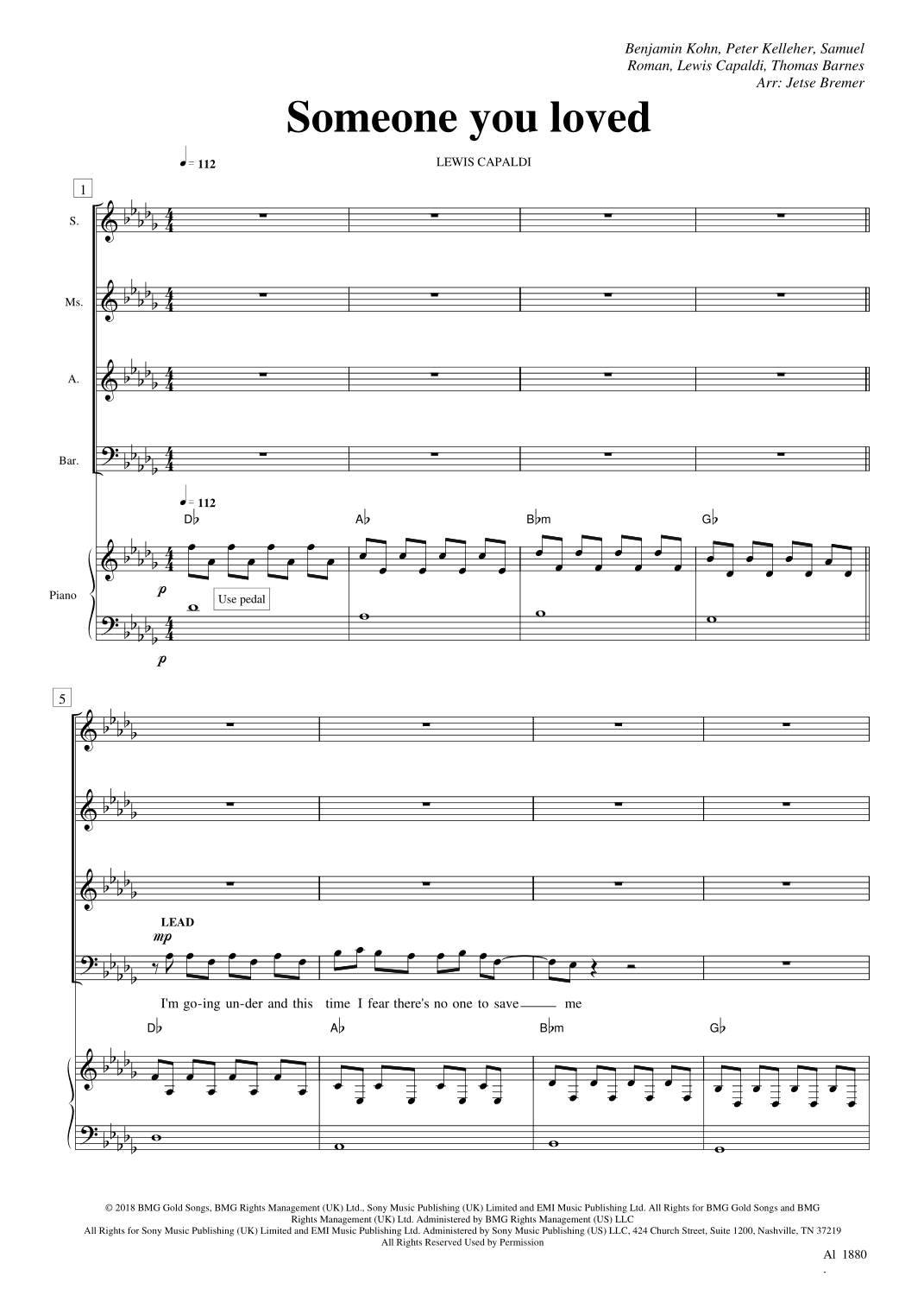 When You Love Somebody (arr. Jetse Bremer)