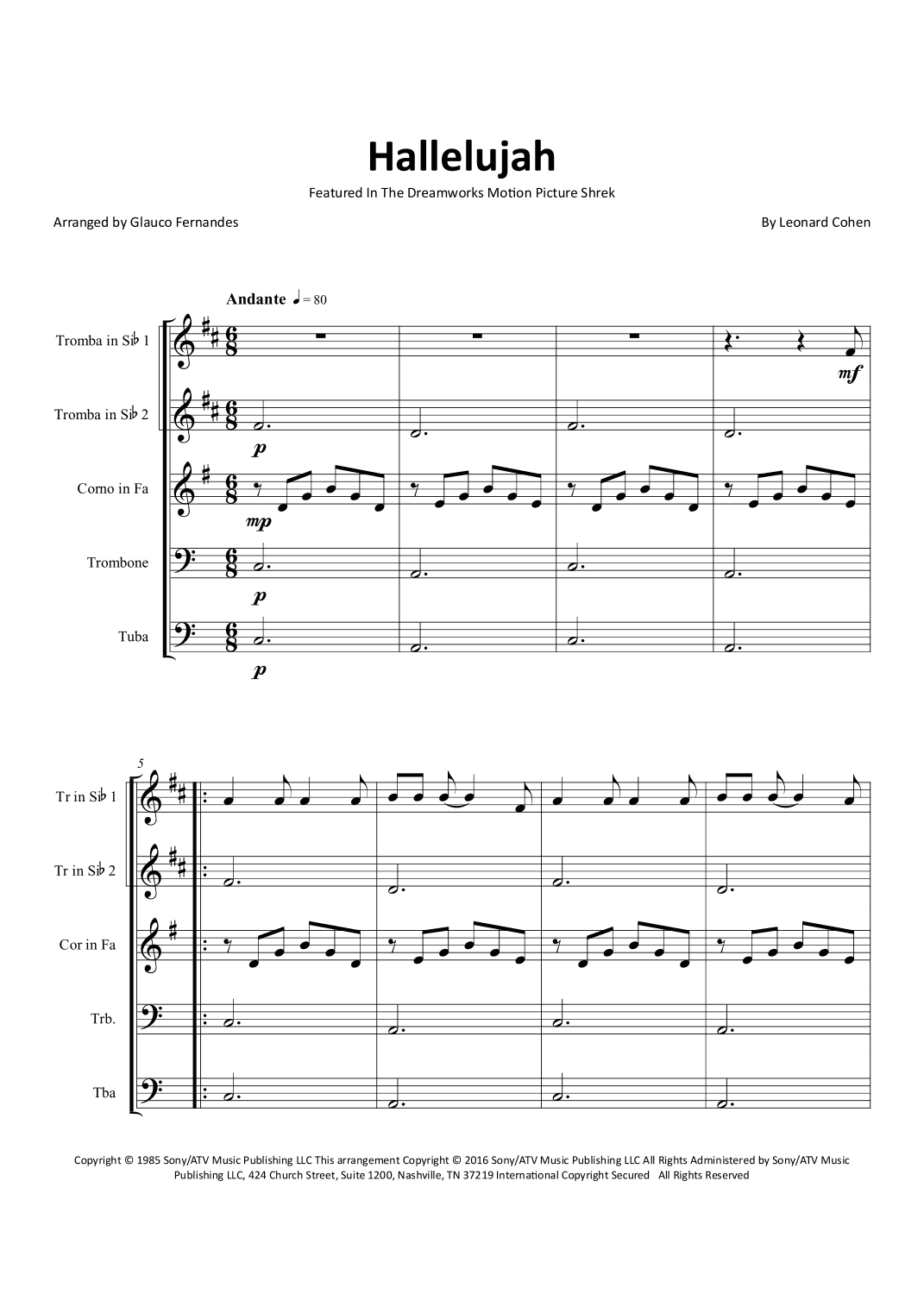 Hallelujah (arr. Glauco Fernandes)