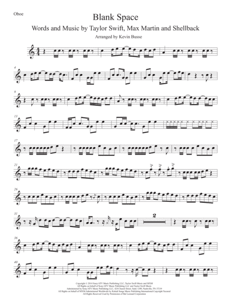 Blank Space (arr. Kevin Busse)