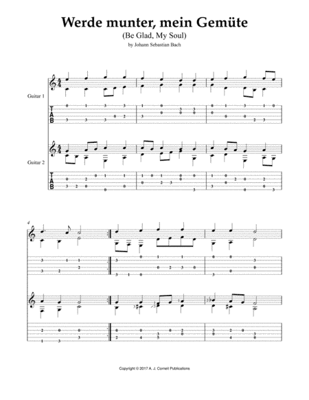 Werde munter, mein Gemüte (Be Glad, My Soul) (arr. Mark Phillips)