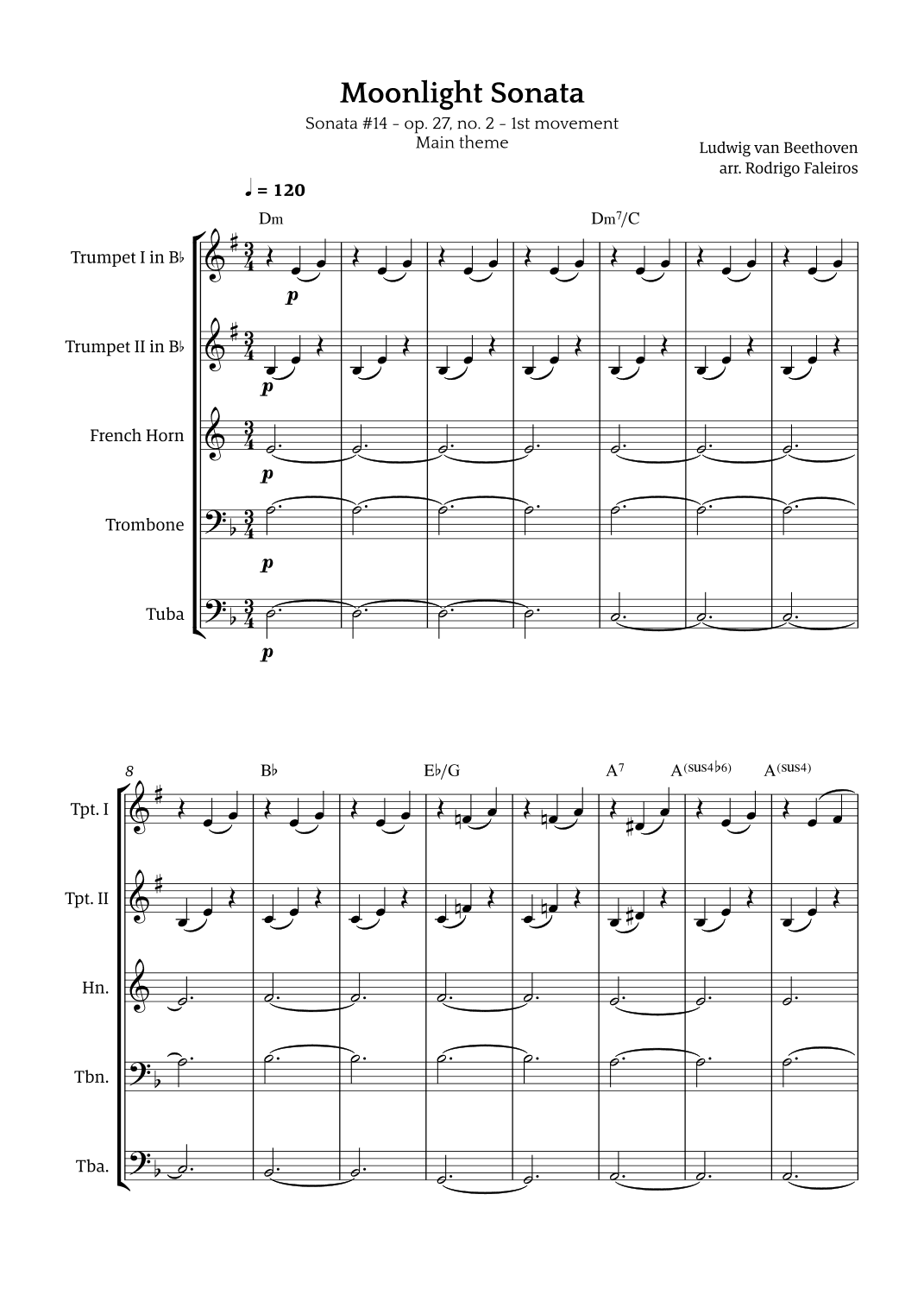 Moonlight Sonata (arr. Rodrigo Faleiros)