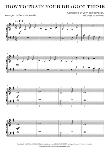 How To Train Your Dragon (arr. Teacher Valarie)