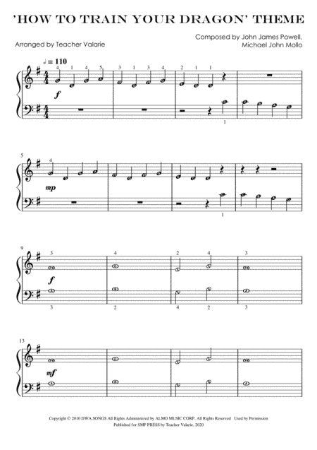 How To Train Your Dragon (arr. Teacher Valarie)