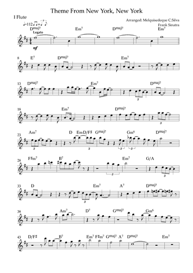 Theme From "new York, New York" (arr. Melquisedeque Carvalho Silva)