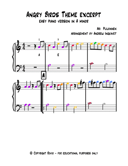 Angry Birds Theme (arr. Andrew Ingkavet)