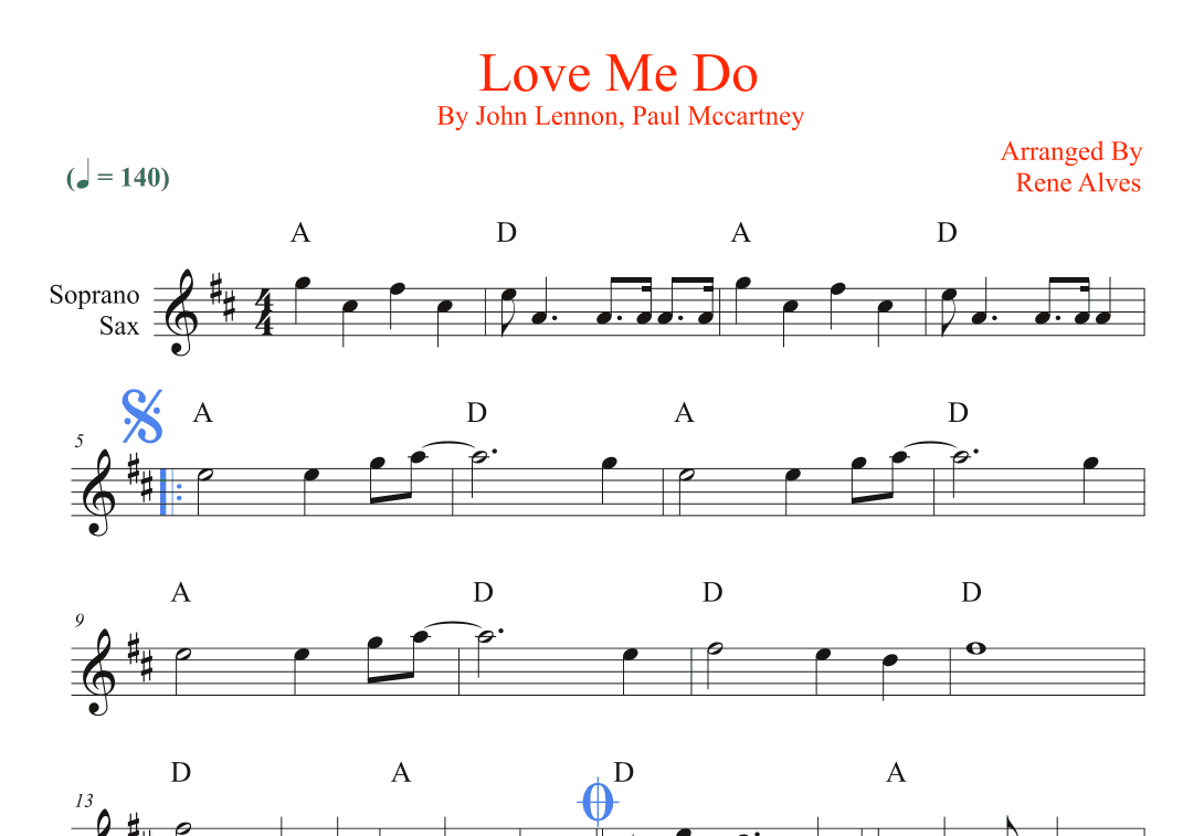 Love Me Do (arr. Rene Alves)