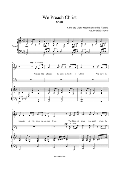 We Preach Christ (arr. Jasper Abayon)