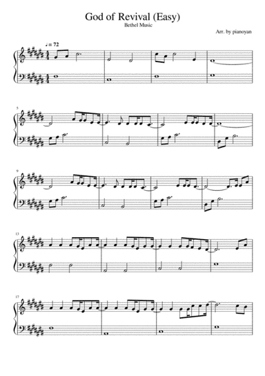 God Of Revival (arr. pianoyan)