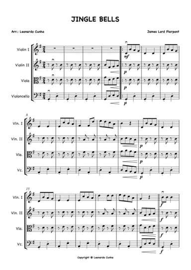 Jingle Bells - string quartet (arr. Leonardo Cunha)