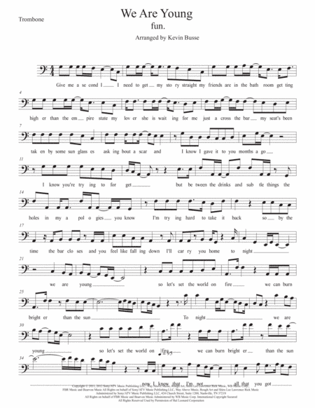 We Are Young (arr. Kevin Busse)